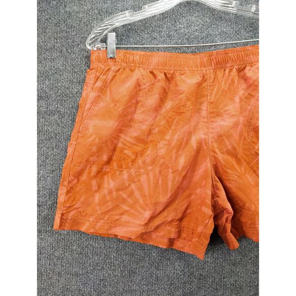 Columbia Sportswear Nylon Swim Trunks Size L 5L Brown & Pink - Picture 6 of 12